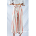 Full Rayon Wide-Leg Pants For Lady
